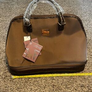 NWT STUDIO brown boarding bag